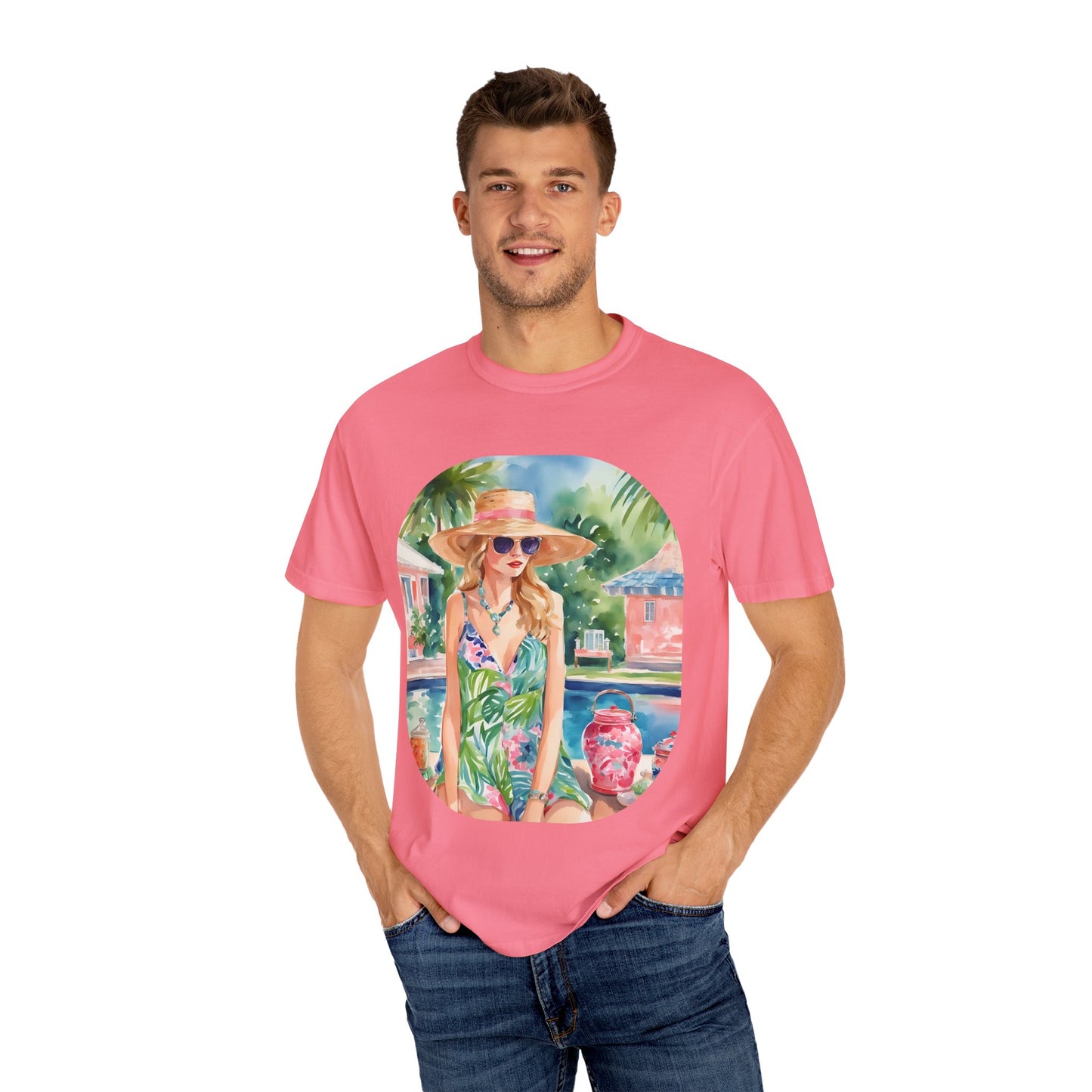 Watercolor Beach Girl T-shirt