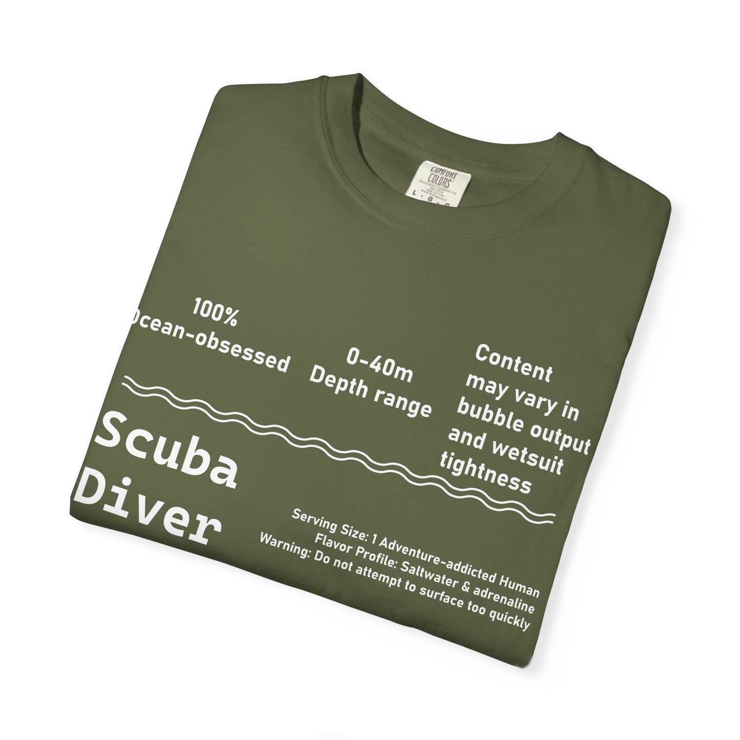 Scuba Diver Description Tshirt