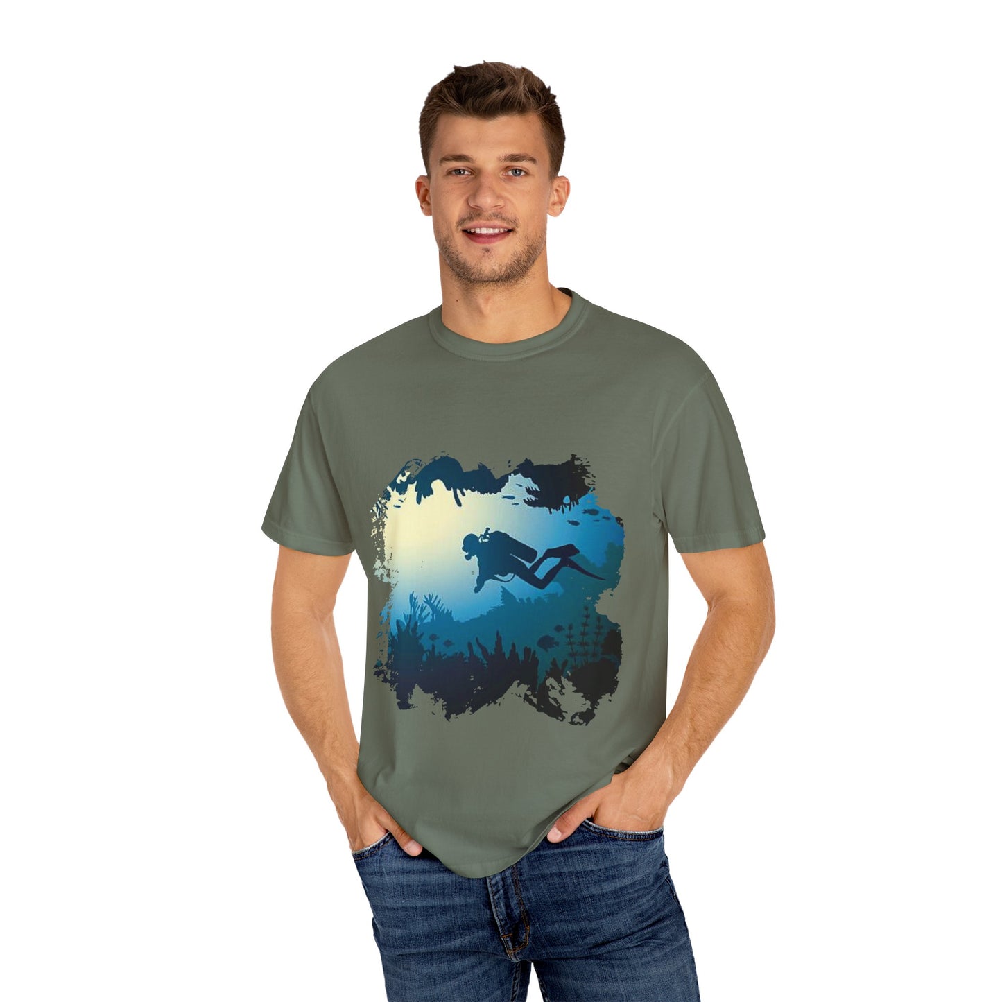 Scuba Diver Scenery Tshirt