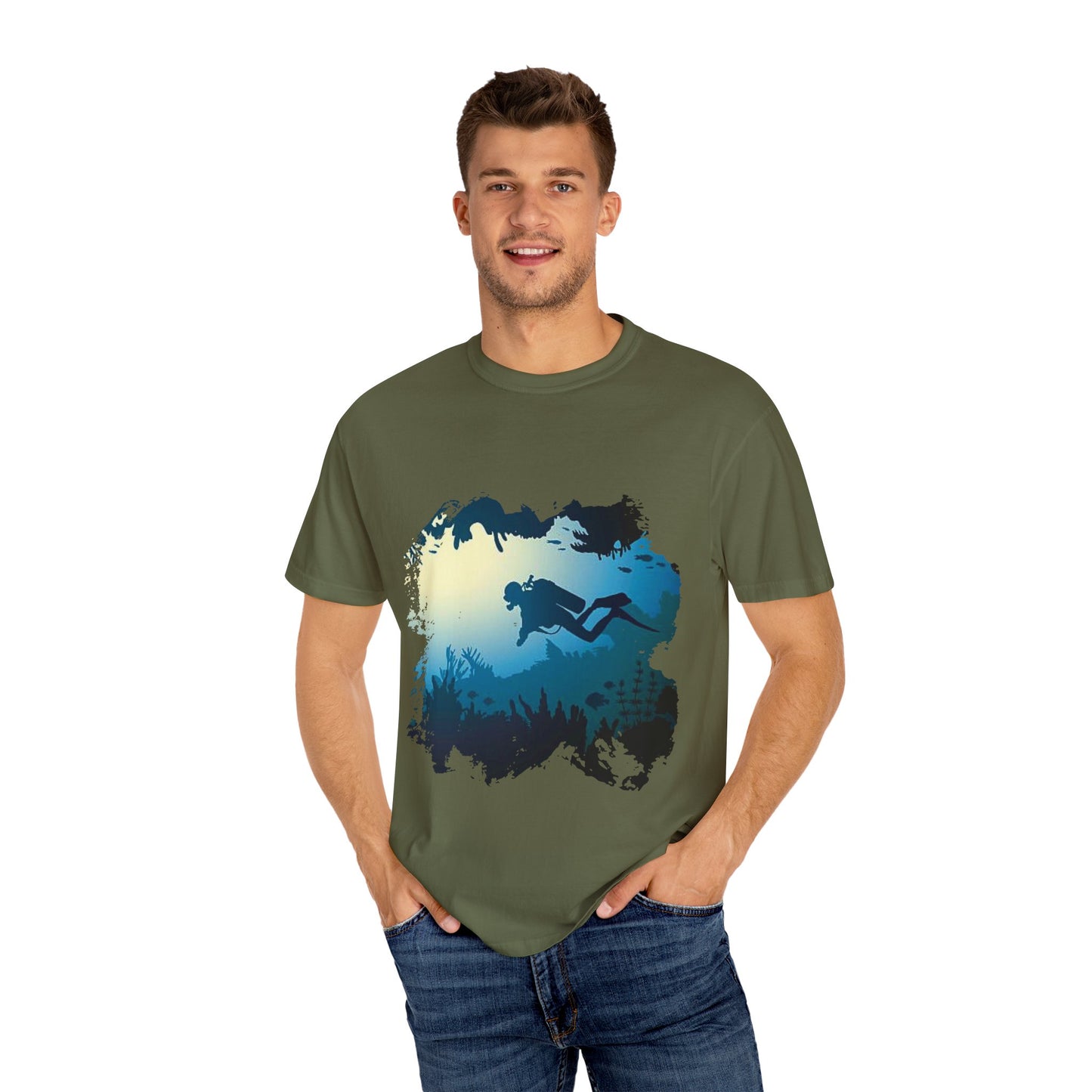 Scuba Diver Scenery Tshirt