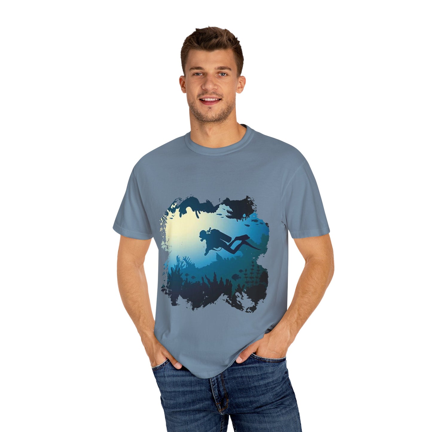 Scuba Diver Scenery Tshirt