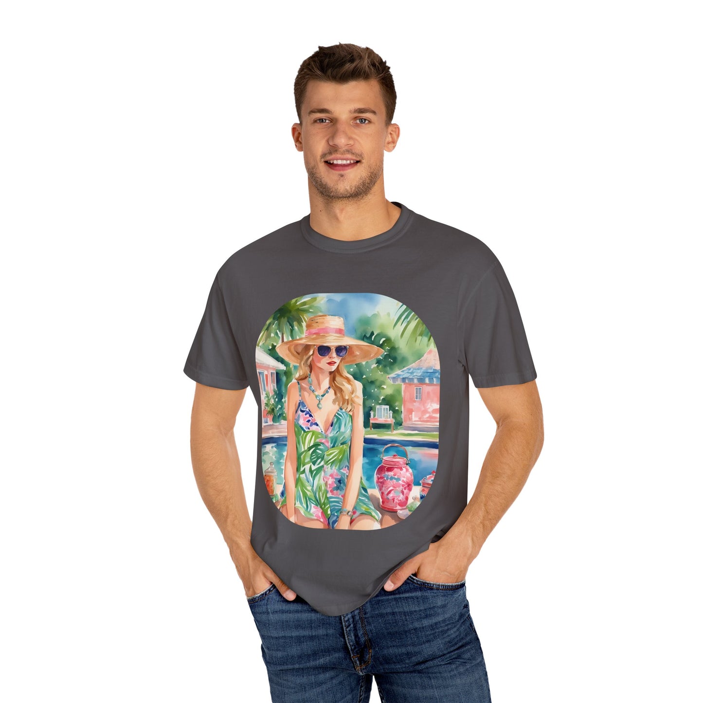 Watercolor Beach Girl T-shirt