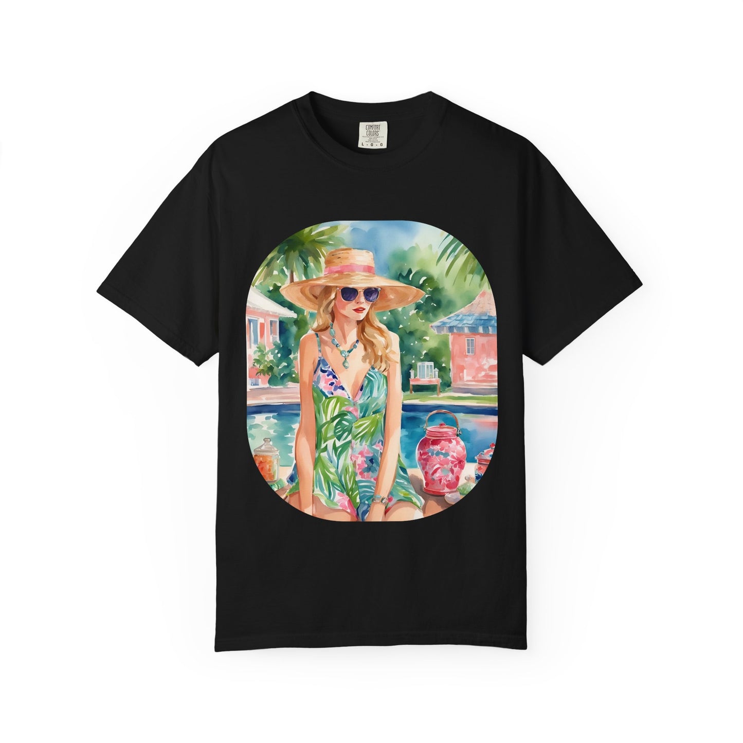 Watercolor Beach Girl T-shirt
