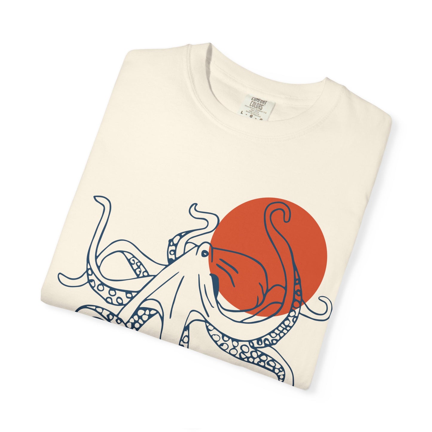 Red Sun Octopus Tshirt