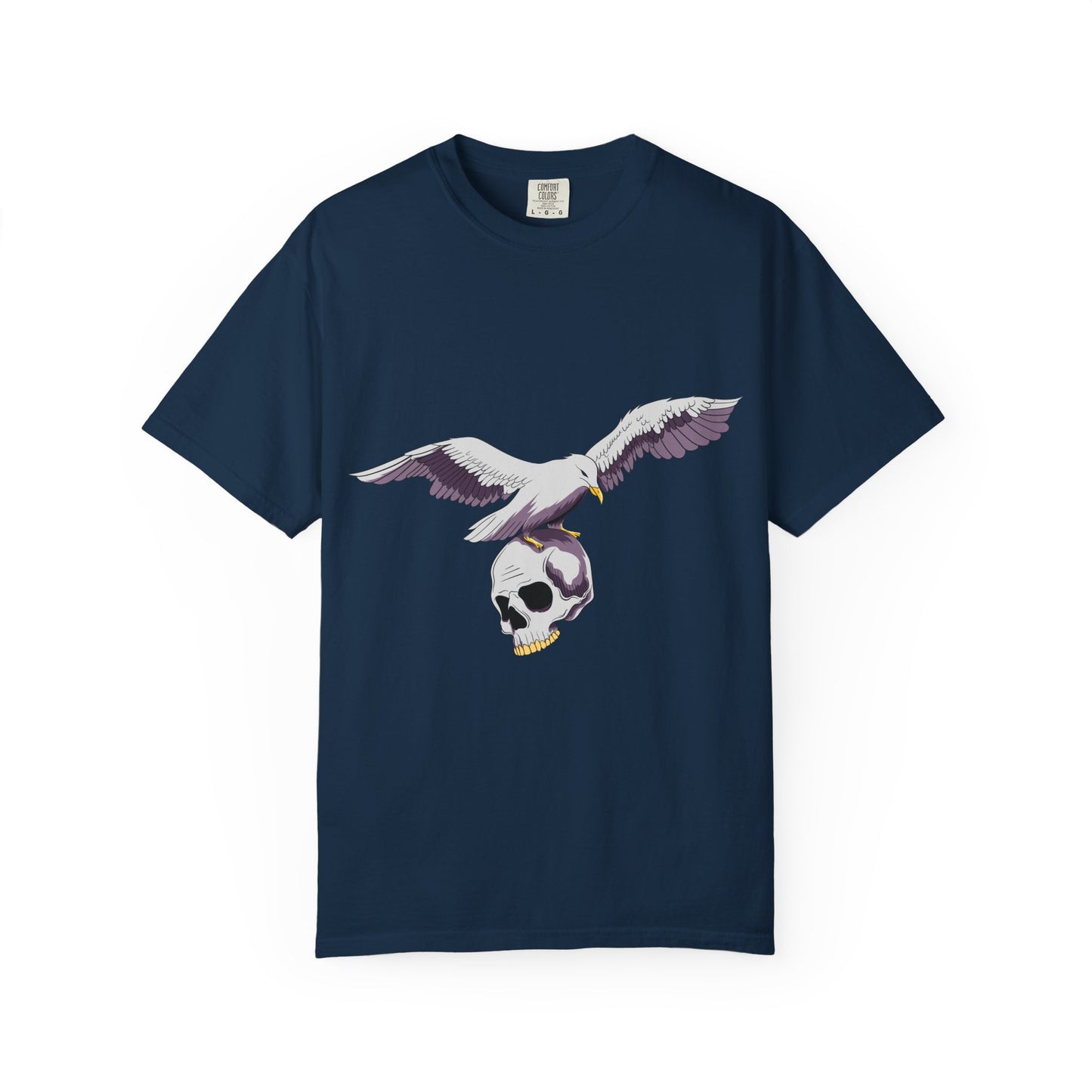 Flying Seagull with Skull Tshirt