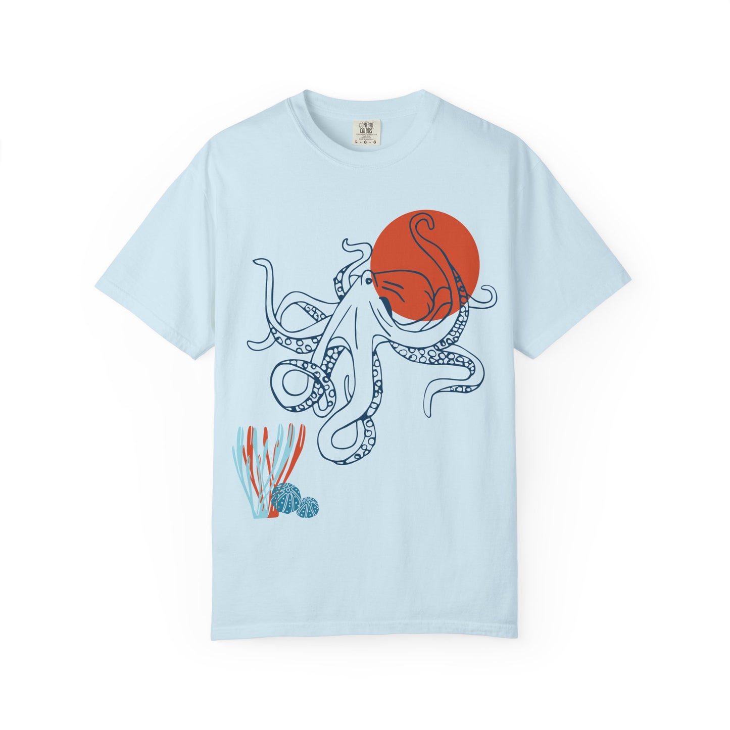 Red Sun Octopus Tshirt