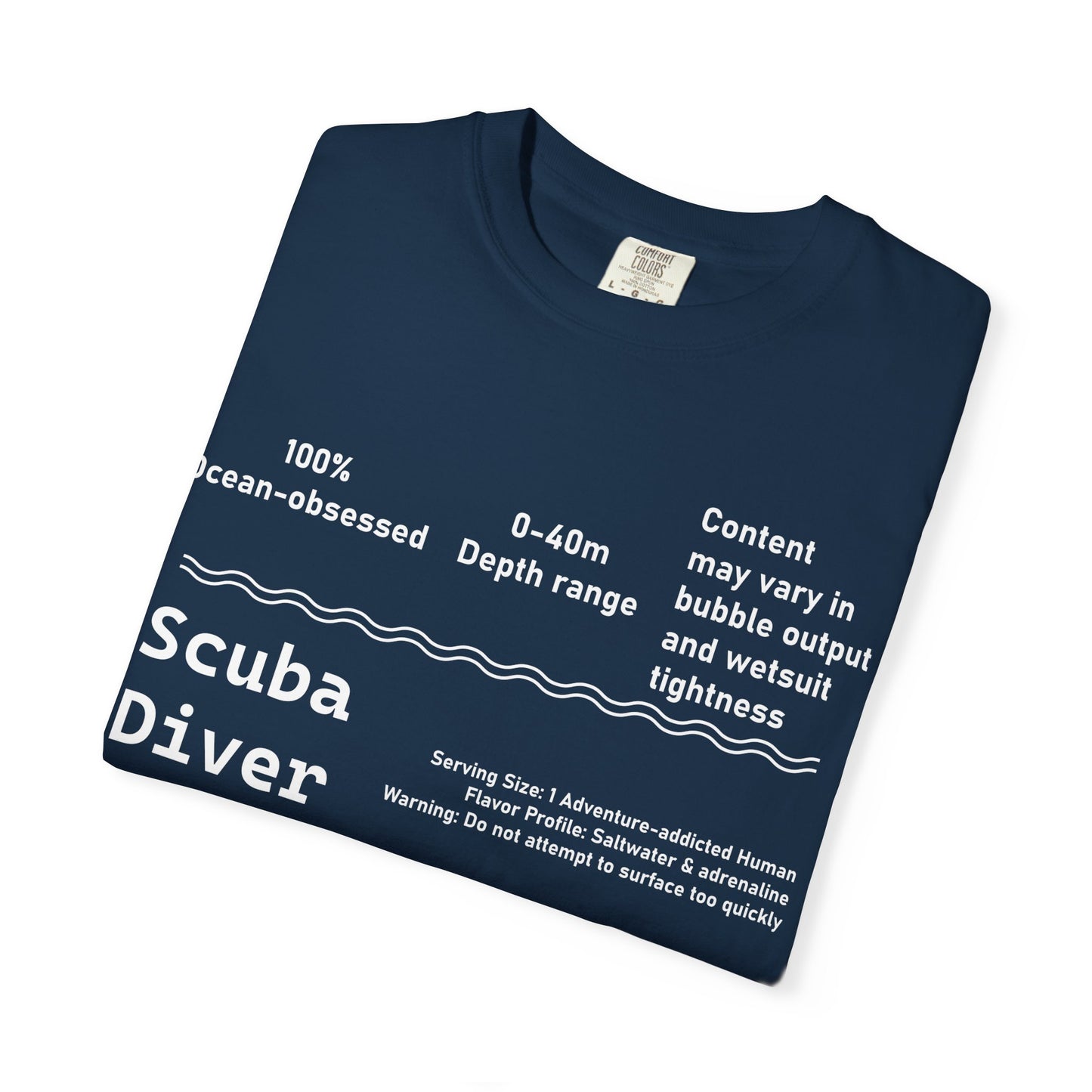 Scuba Diver Description Tshirt