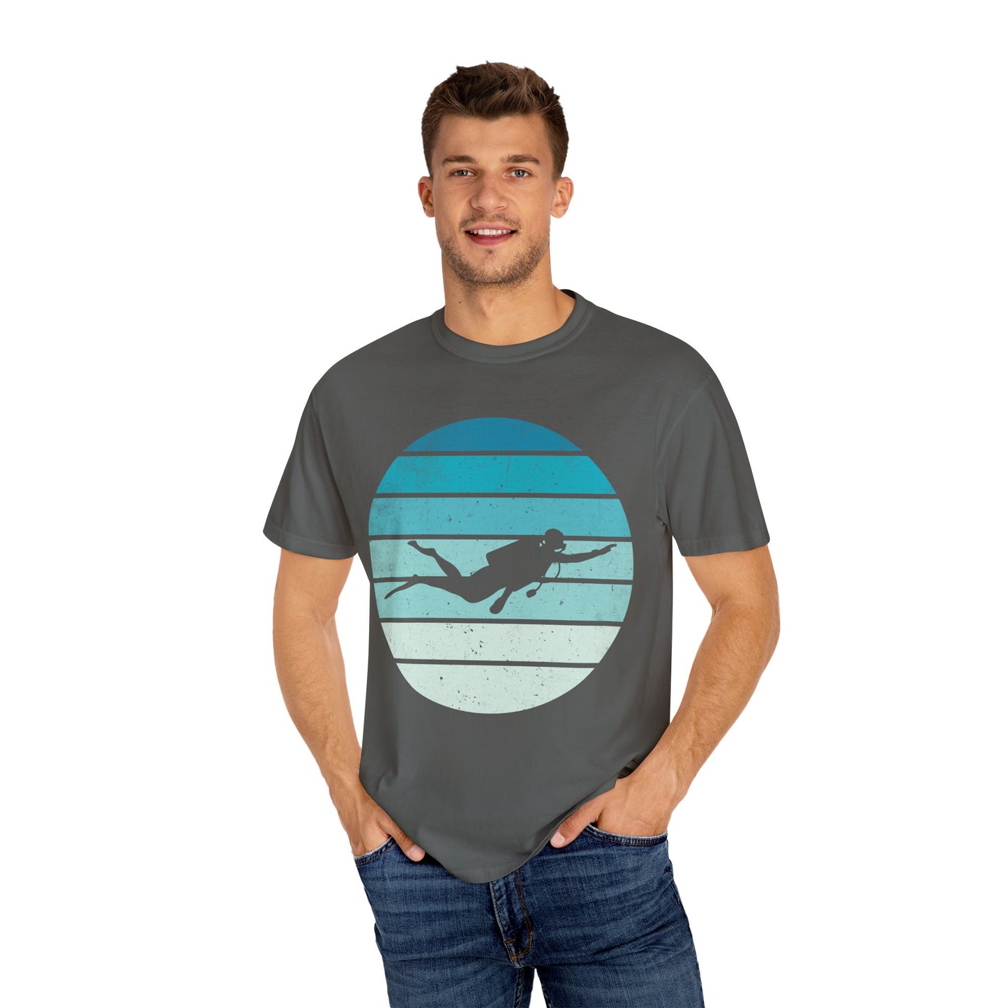 Scuba Diver Deep Blue Tshirt