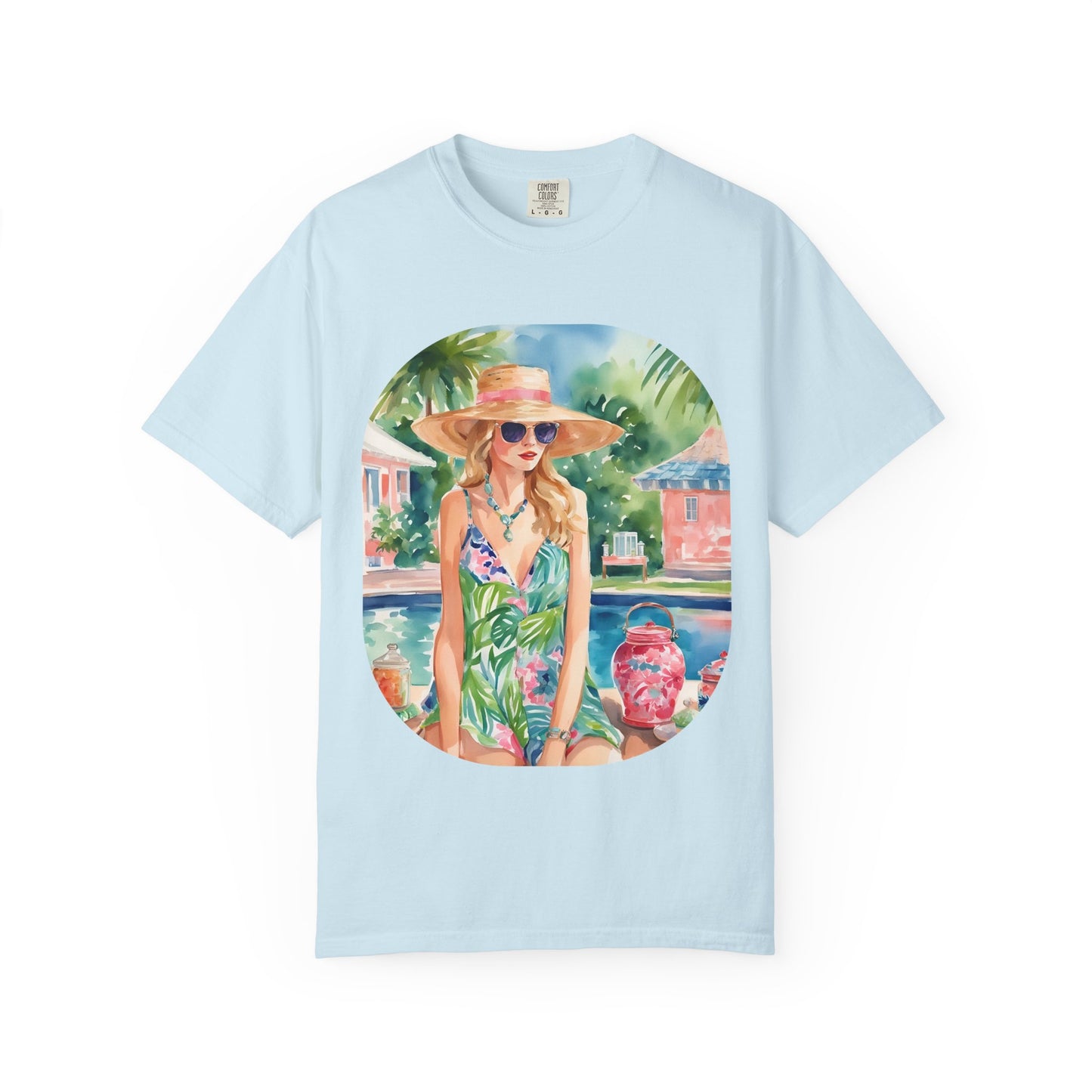 Watercolor Beach Girl T-shirt