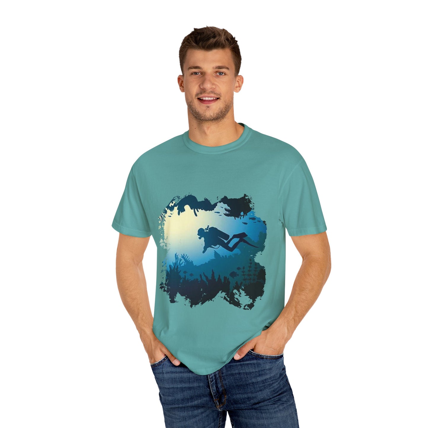 Scuba Diver Scenery Tshirt