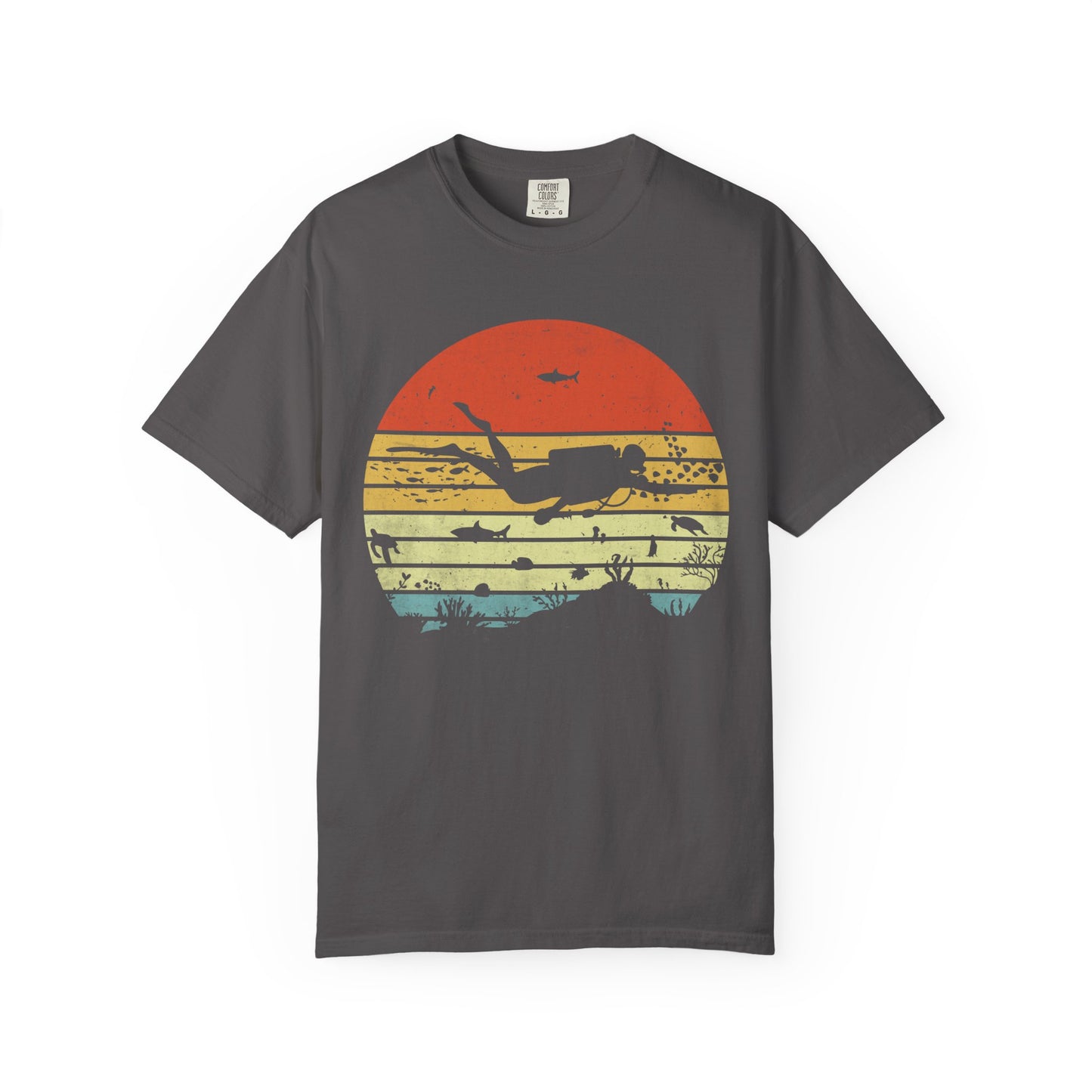 Scuba Diver Retro Tshirt