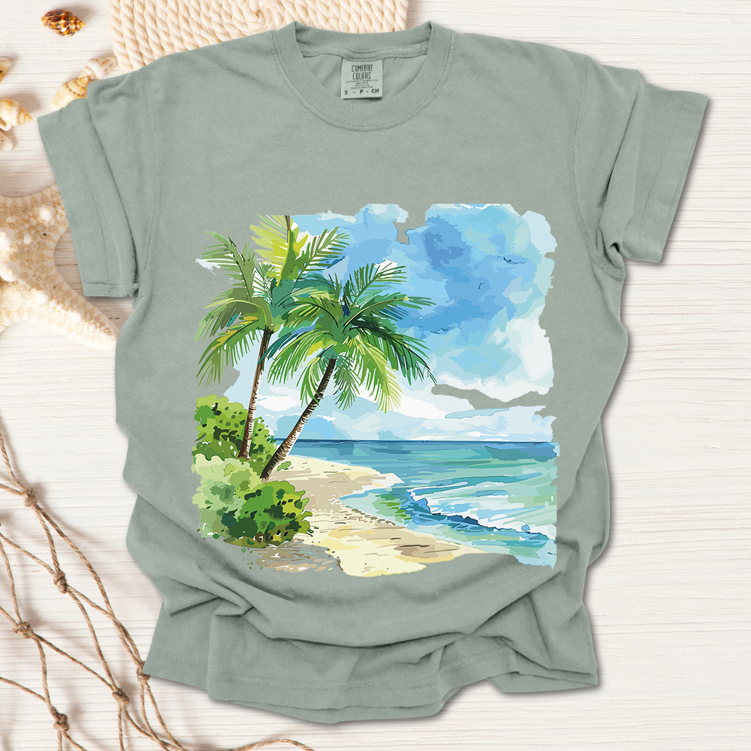 Watercolor Palm Tree T-shirt