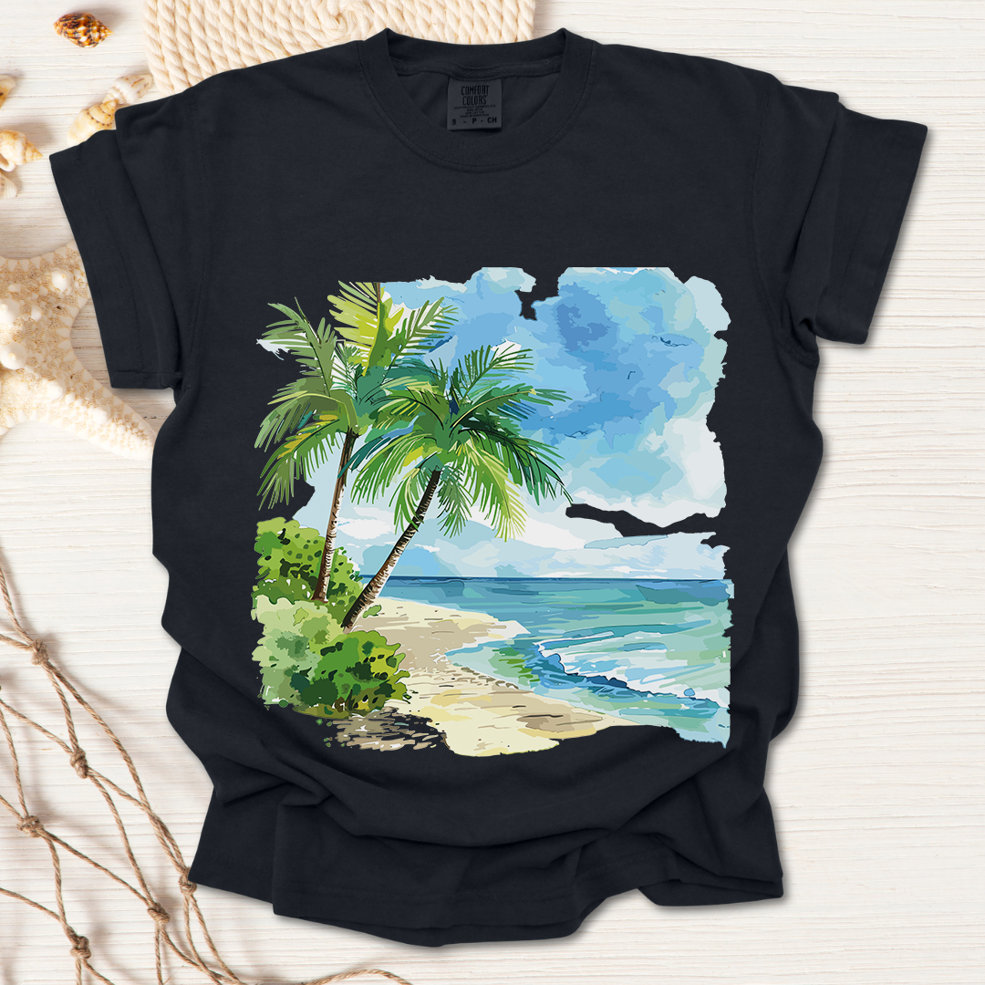 Watercolor Palm Tree T-shirt