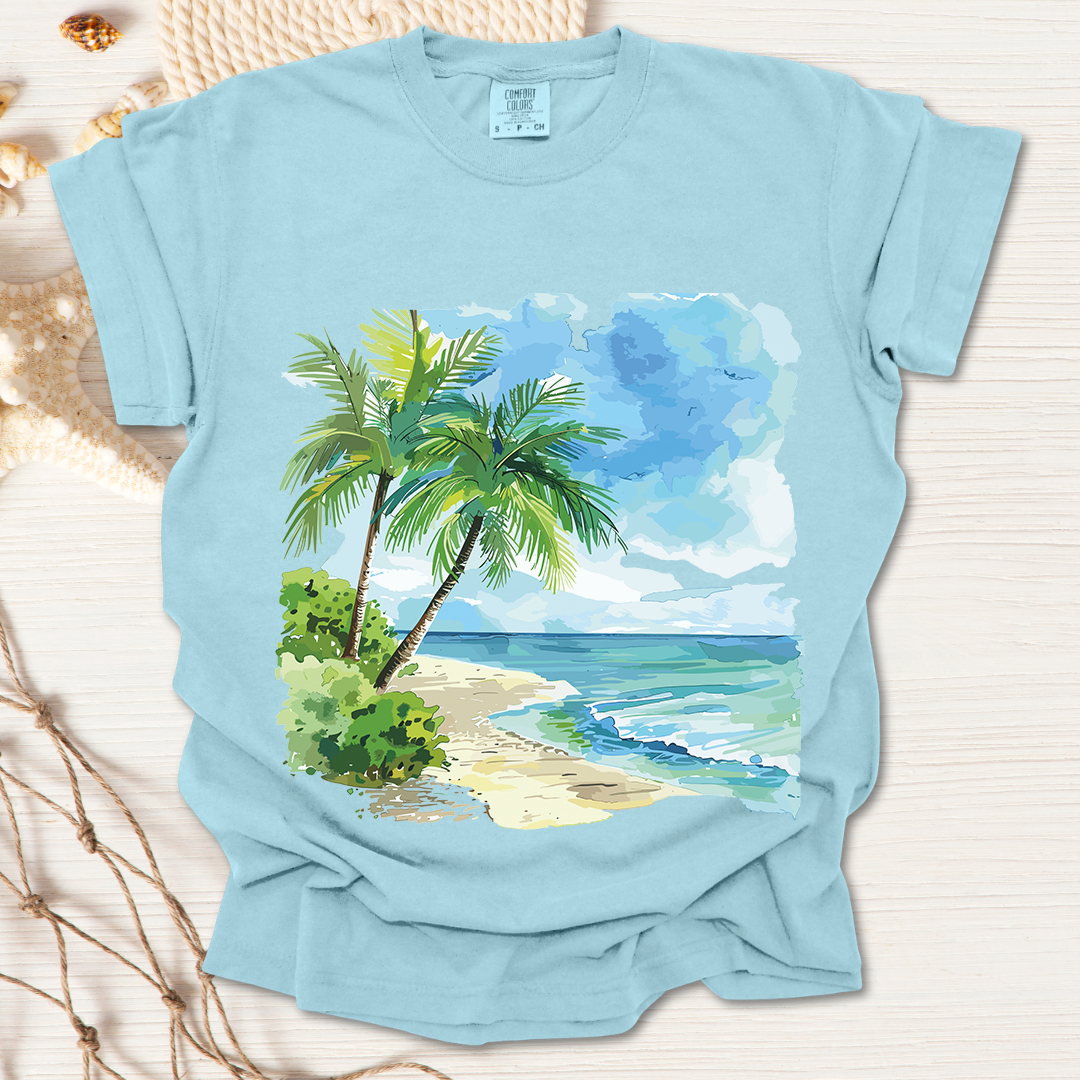 Watercolor Palm Tree T-shirt