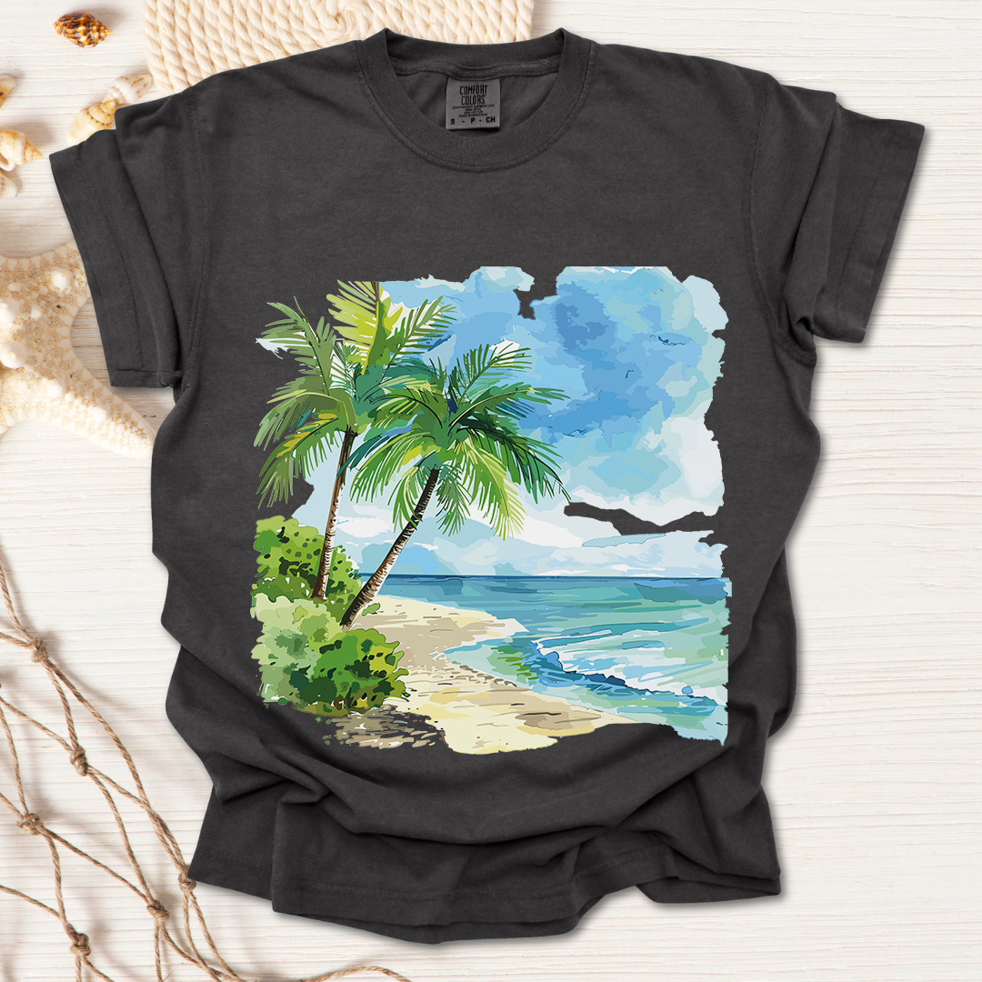 Watercolor Palm Tree T-shirt