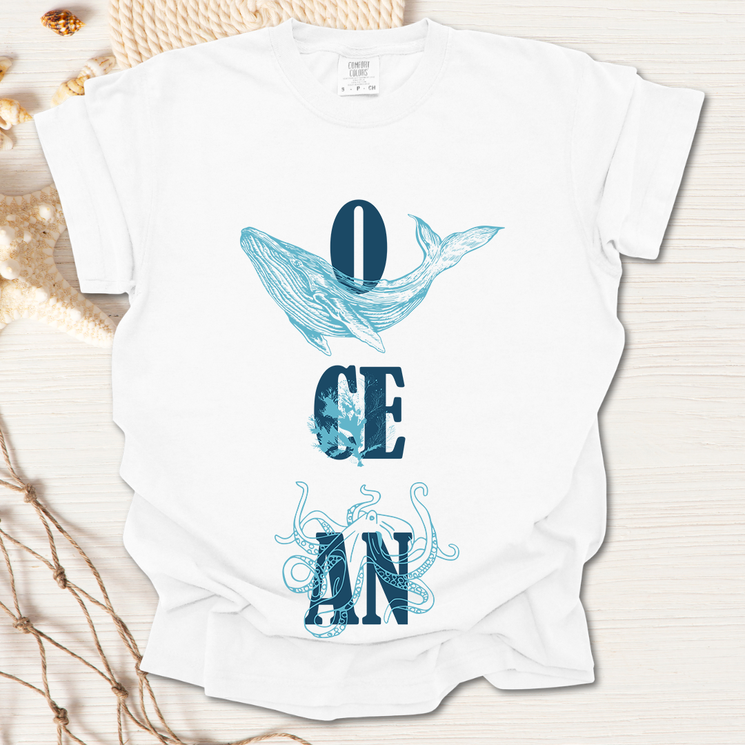 Ocean Overprint Tshirt