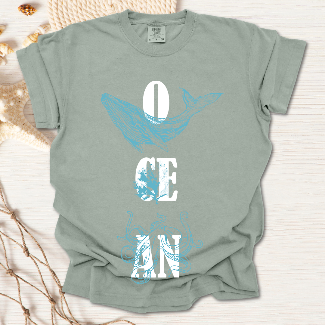 Ocean Overprint Tshirt