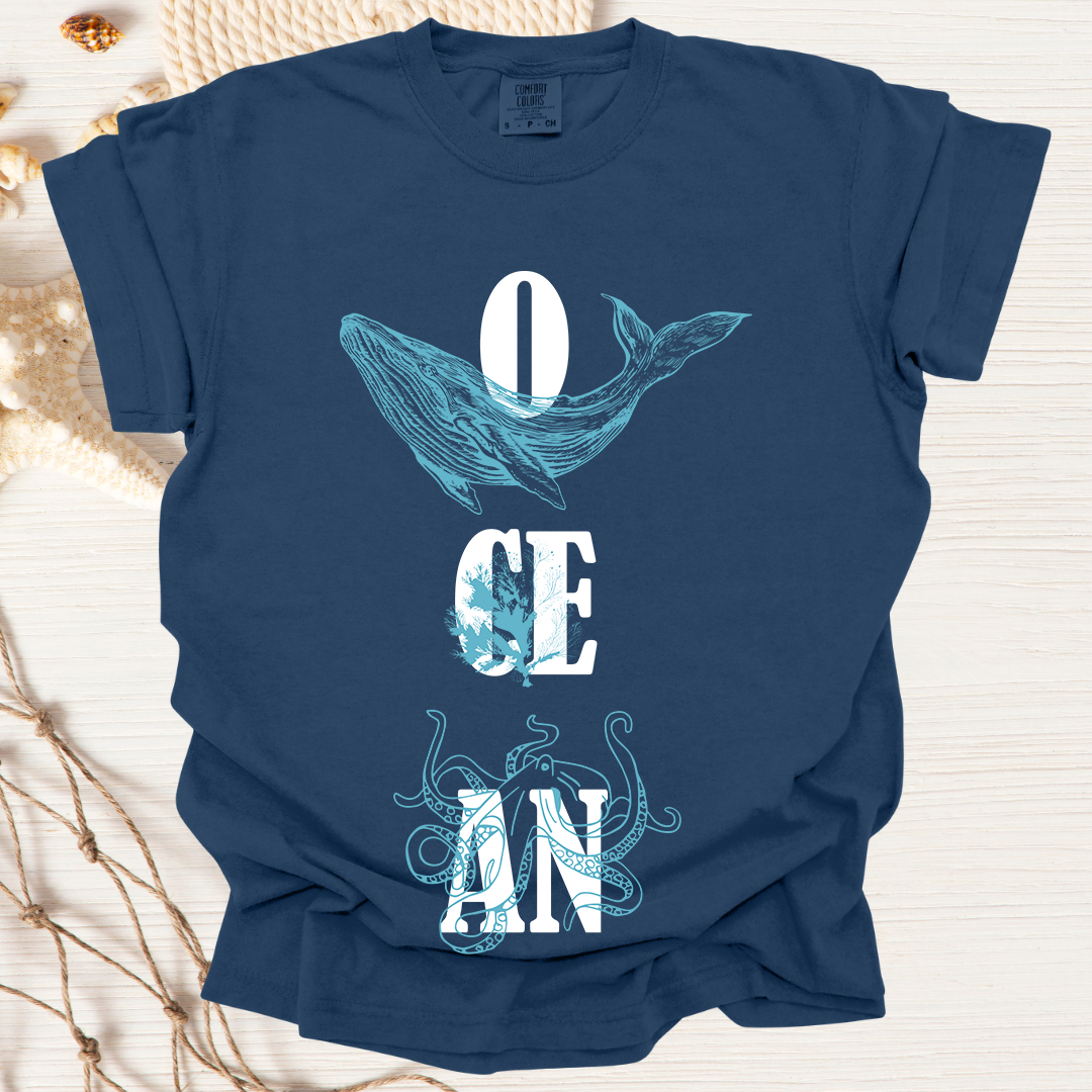 Ocean Overprint Tshirt