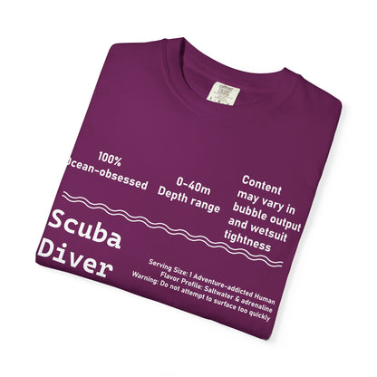 Scuba Diver Description Tshirt