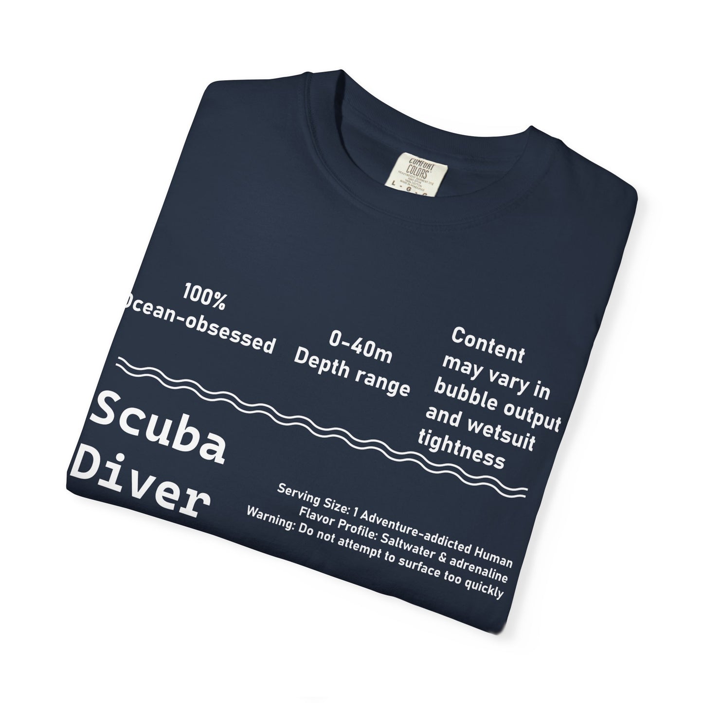 Scuba Diver Description Tshirt