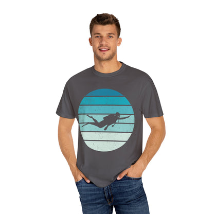 Scuba Diver Deep Blue Tshirt