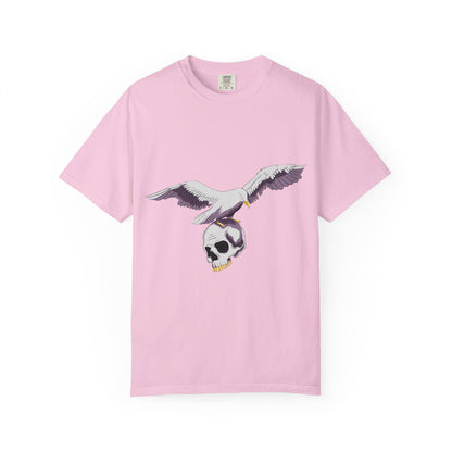 Flying Seagull with Skull Tshirt