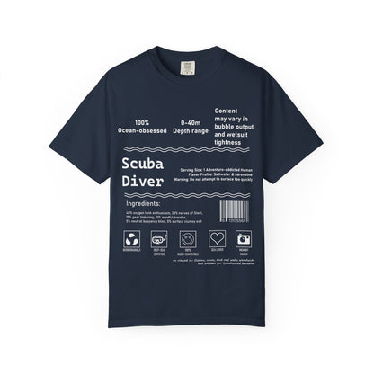 Scuba Diver Description Tshirt