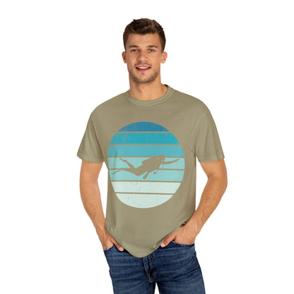 Scuba Diver Deep Blue Tshirt
