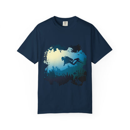 Scuba Diver Scenery Tshirt