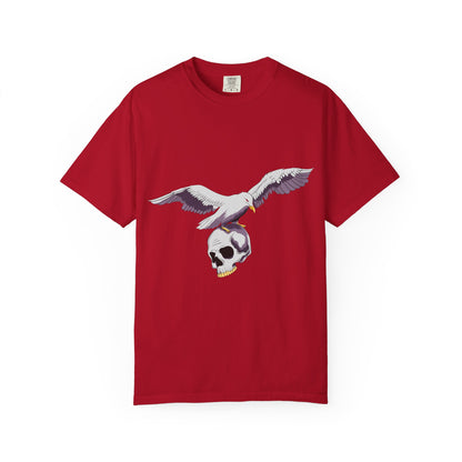 Flying Seagull with Skull Tshirt