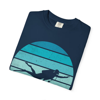 Scuba Diver Deep Blue Tshirt