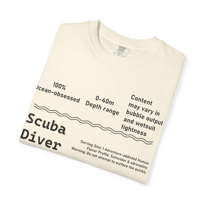 Scuba Diver Description Tshirt
