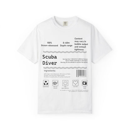 Scuba Diver Description Tshirt