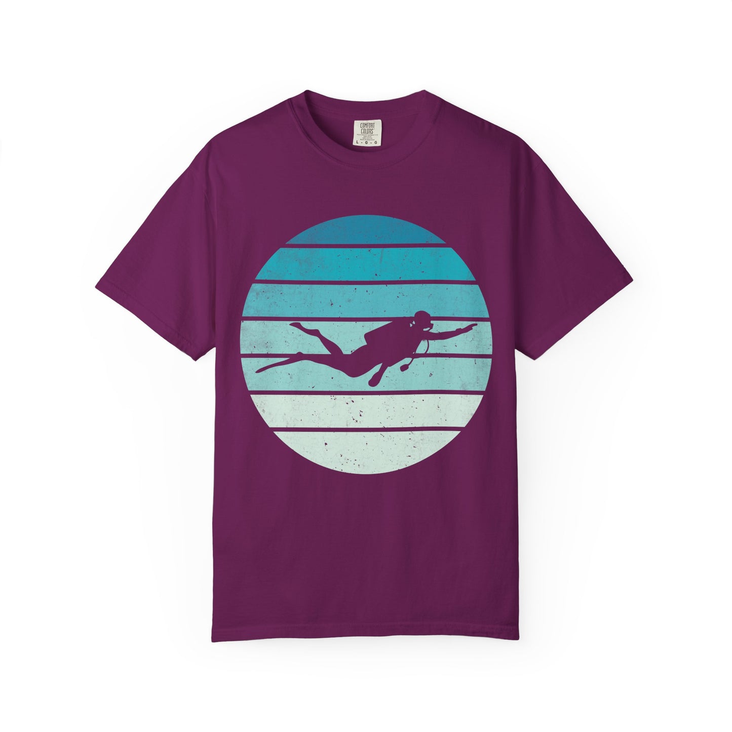 Scuba Diver Deep Blue Tshirt