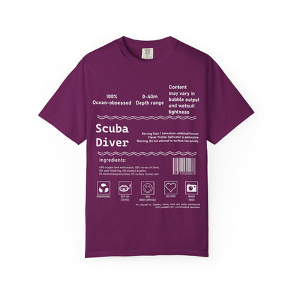 Scuba Diver Description Tshirt