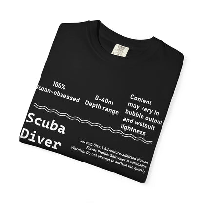 Scuba Diver Description Tshirt
