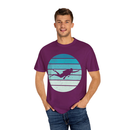 Scuba Diver Deep Blue Tshirt