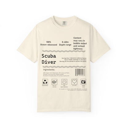 Scuba Diver Description Tshirt