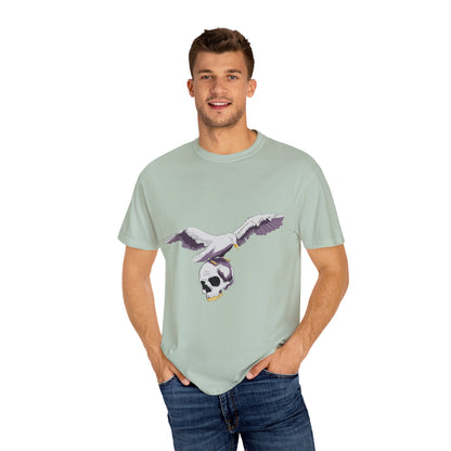 Flying Seagull with Skull Tshirt