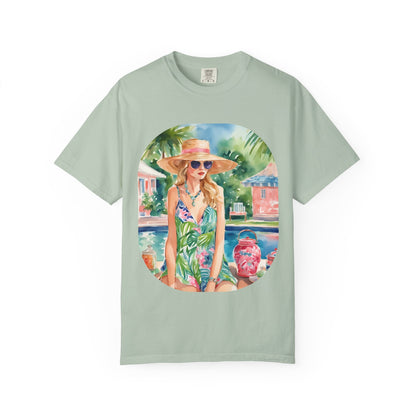 Watercolor Beach Girl T-shirt