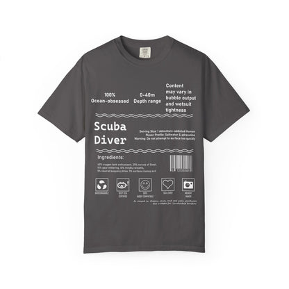 Scuba Diver Description Tshirt