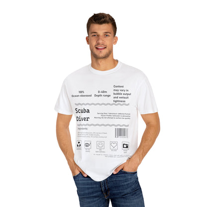 Scuba Diver Description Tshirt