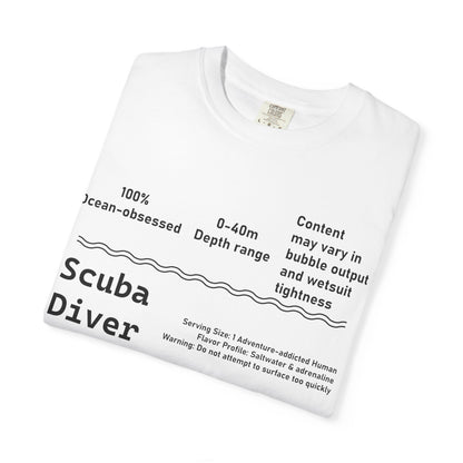 Scuba Diver Description Tshirt
