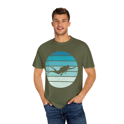 Scuba Diver Deep Blue Tshirt