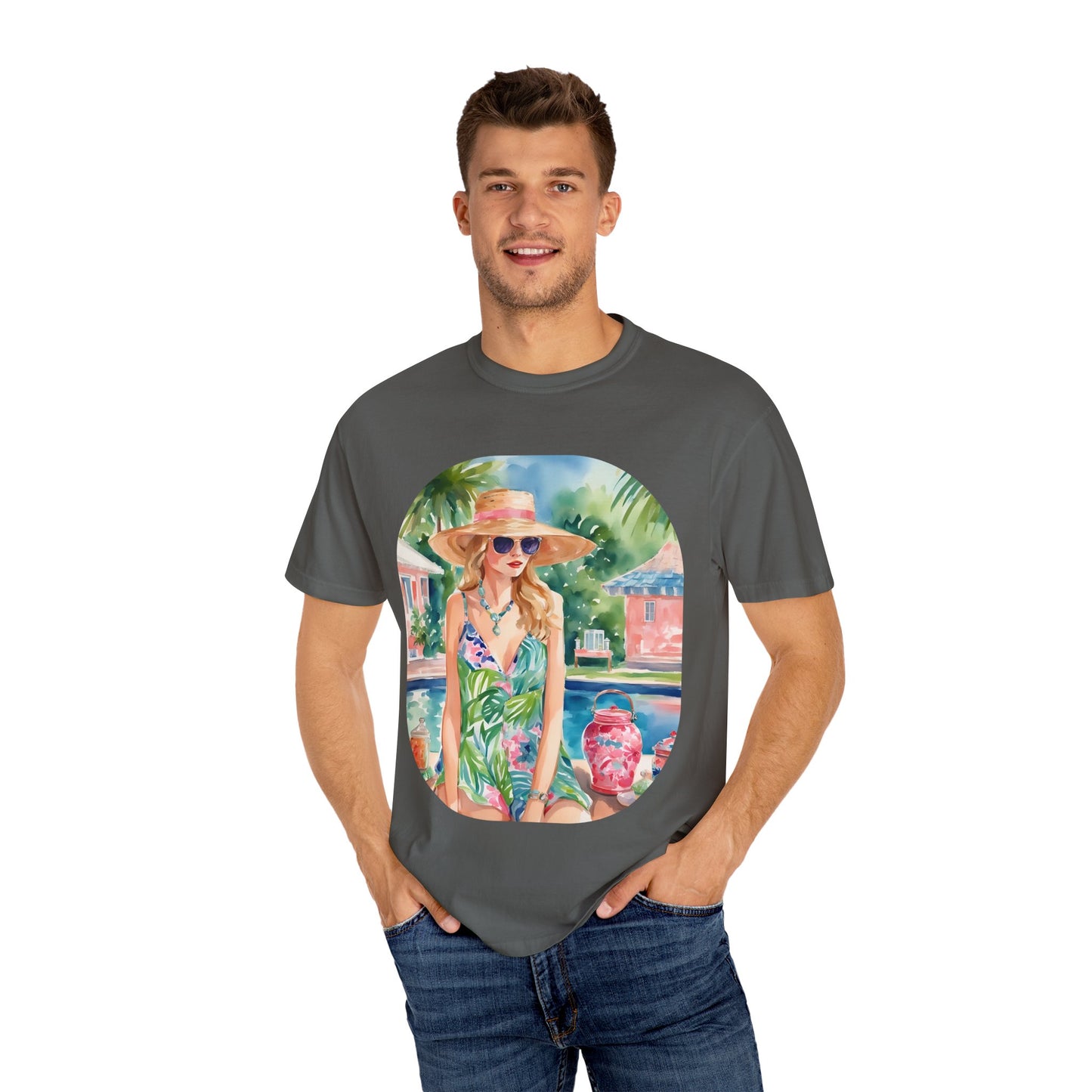 Watercolor Beach Girl T-shirt