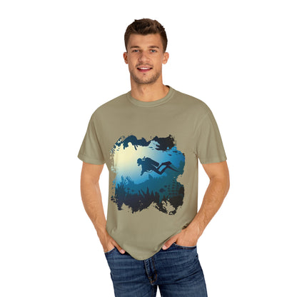 Scuba Diver Scenery Tshirt