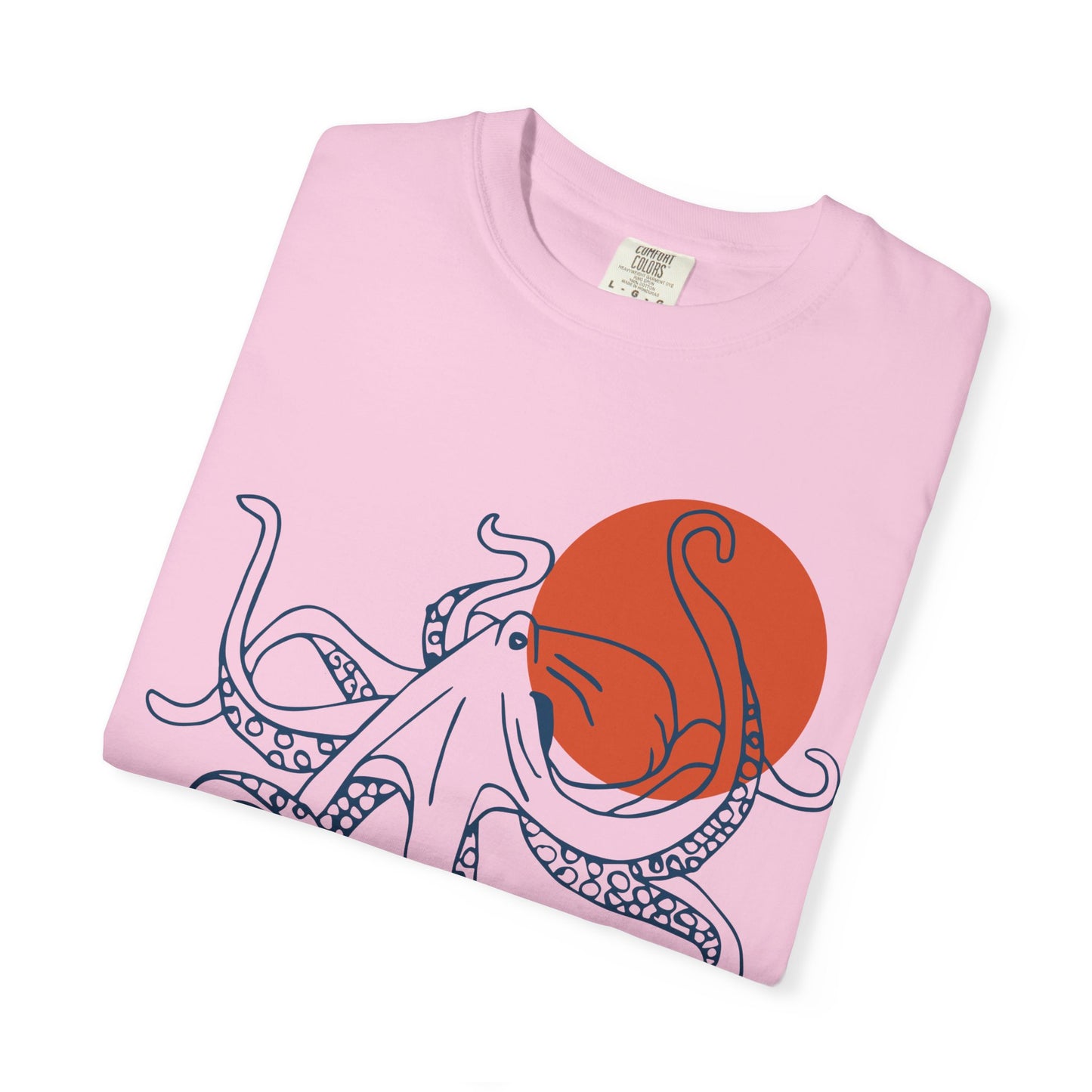 Red Sun Octopus Tshirt