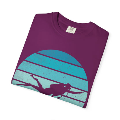 Scuba Diver Deep Blue Tshirt