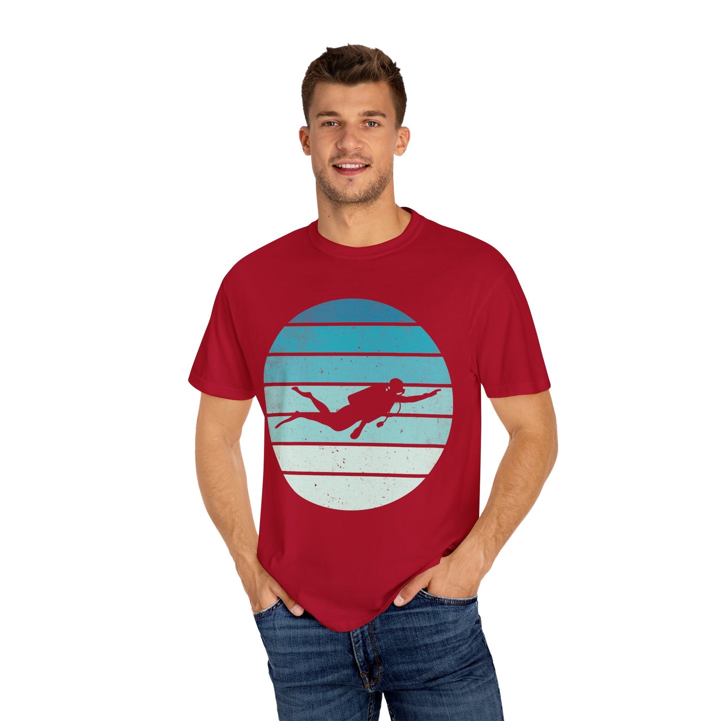 Scuba Diver Deep Blue Tshirt