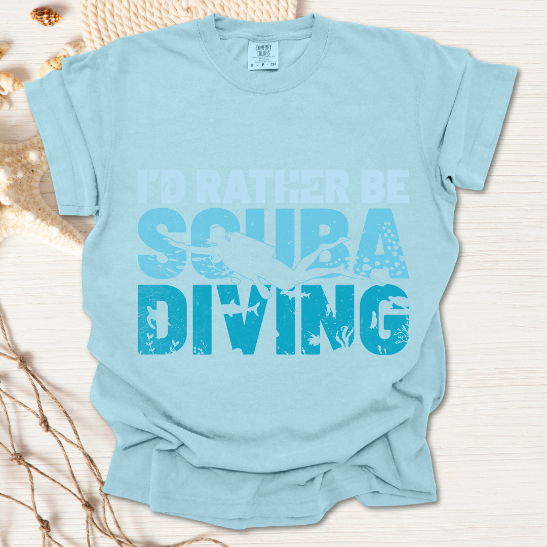 Rather Be Diving Tshirt